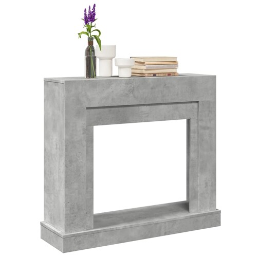 vidaXL Okvir za kamin boja betona 100x30x87,5 cm od konstruiranog drva