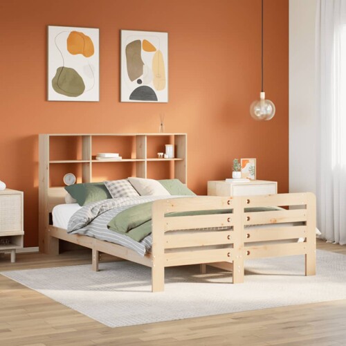 vidaXL Okvir kreveta bez madraca 140 x 190 cm od masivne borovine