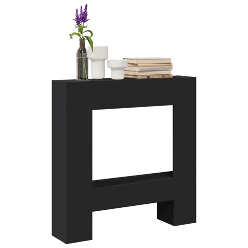 vidaXL Okvir za kamin crni 81x18x82 cm od konstruiranog drva