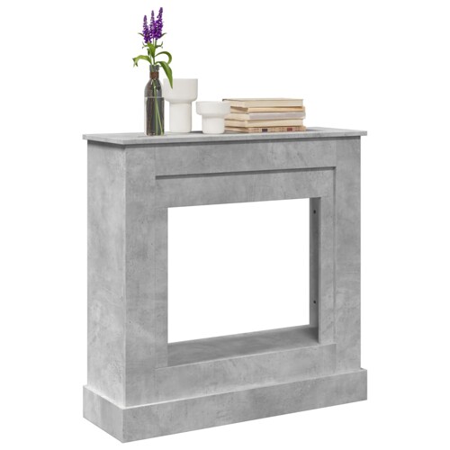 vidaXL Okvir za kamin boja betona 90x30x90 cm od konstruiranog drva