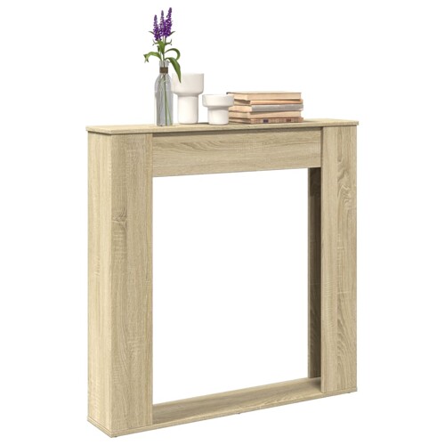 vidaXL Okvir za kamin boja hrasta 100x20x100 cm od konstruiranog drva