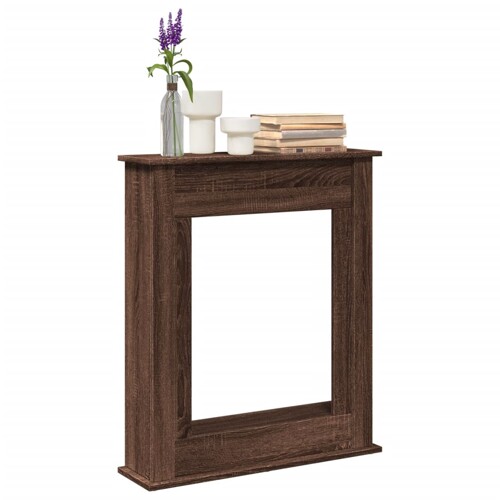 vidaXL Okvir za kamin boja hrasta 75x20x87,5 cm od konstruiranog drva