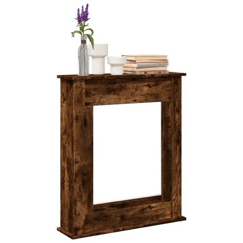 vidaXL Okvir za kamin boja hrasta 75x20x87,5 cm od konstruiranog drva