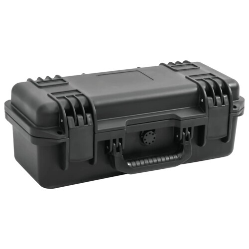 vidaXL Prijenosni kovčeg crni 46,5x21,5x17,5 cm od PP-a