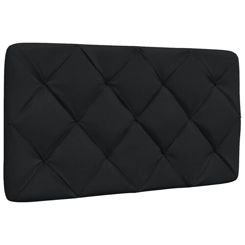 vidaXL Jastuk za uzglavlje crni 90 cm od tkanine