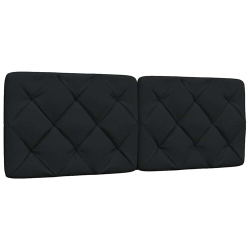 vidaXL Jastuk za uzglavlje crni 120 cm od tkanine