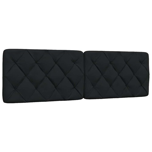 vidaXL Jastuk za uzglavlje crni 160 cm od tkanine