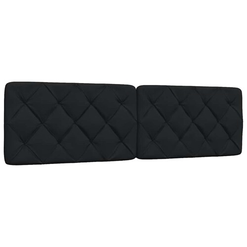 vidaXL Jastuk za uzglavlje crni 180 cm od tkanine