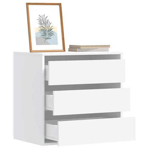 vidaXL Kutna komoda s ladicama bijela 60x41x58cm od konstruiranog drva