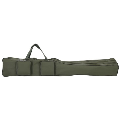 vidaXL Torba za štap za pecanje tamnozelena 150 cm od tkanine Oxford