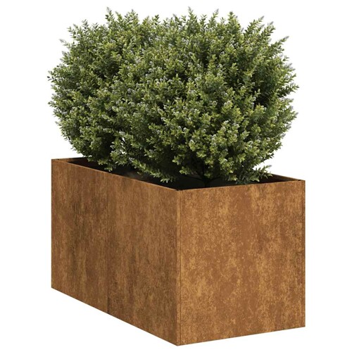 vidaXL Sadilica boja hrđe 40x80x40 cm od pohabanog čelika