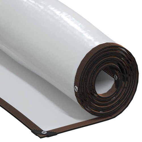 vidaXL Prozirna cerada s ušicama 4x5 m polietilen