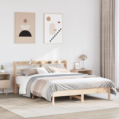 vidaXL Okvir kreveta bez madraca 140 x 200 cm od masivne borovine