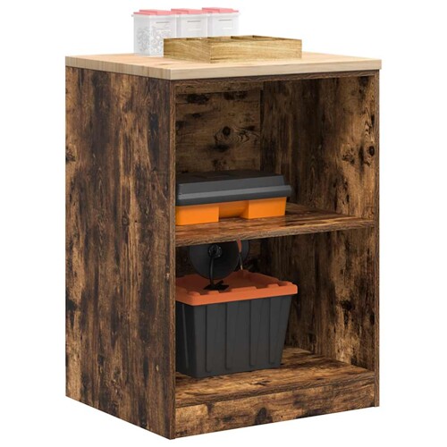 vidaXL Garažni ormar za odlaganje 60x51x85 cm masivne borovine