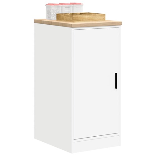 vidaXL Garažni ormar za odlaganje bijeli 40x51x85 cm masivne borovine