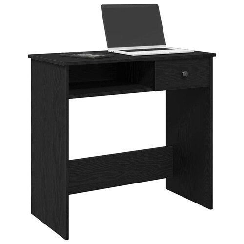 vidaXL Radni stol crni 80 x 40 x 75 cm od iverice