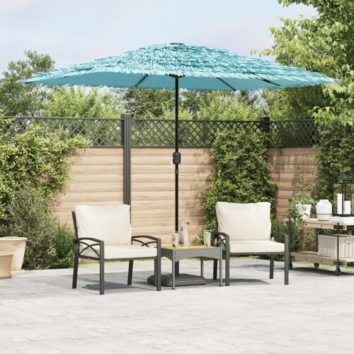 vidaXL Vrtni suncobran s čeličnom šipkom plavi 300 x 200 x 250 cm