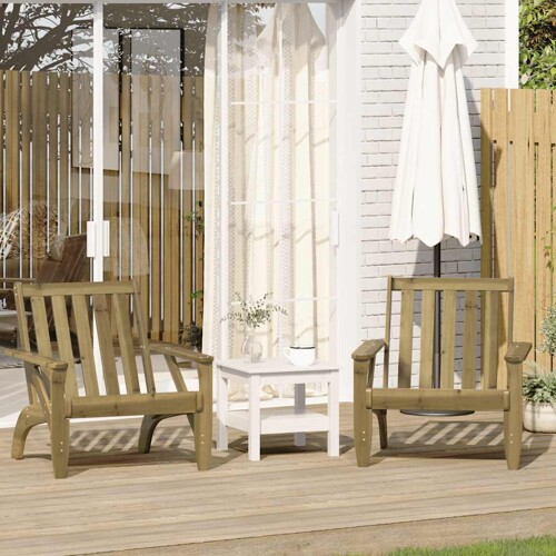 vidaXL Vrtne Adirondack stolice 2 kom 75x77x77cm impregnirane borovine
