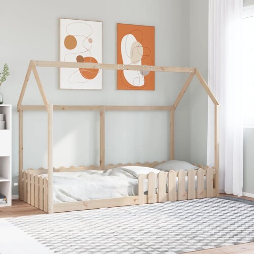 vidaXL Okvir kreveta za dječju kućicu 90 x 190 cm od masivne borovine