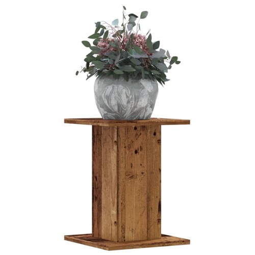 vidaXL Stalci za biljke 2 kom boja staro drvo 30x30x40 cm drveni