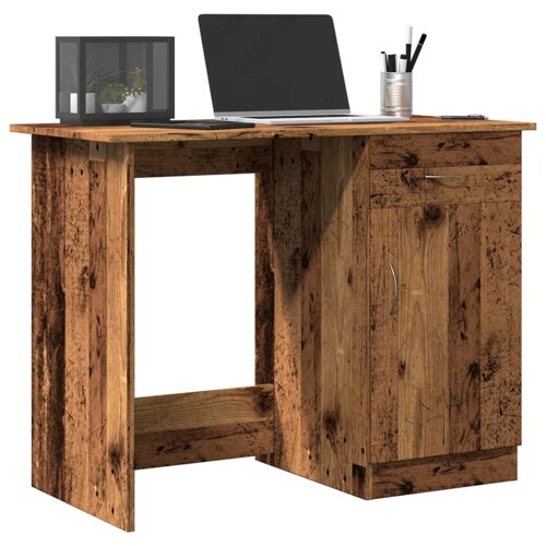 vidaXL Radni stol boja staro drvo 100 x 50 x 76 cm od iverice