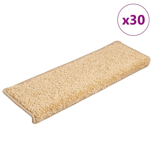 vidaXL Otirači za stepenice 30 kom 65x21x4 cm smeđi