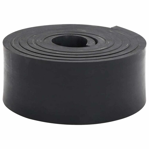 vidaXL Gumeni rub za snježni plug crni 250x10x1 cm