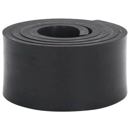 vidaXL Gumeni rub za snježni plug crni 200x8x1 cm