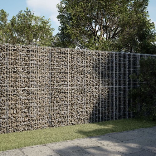 vidaXL Gabionska košara s poklopcem 300x100x200 cm pocinčano željezo