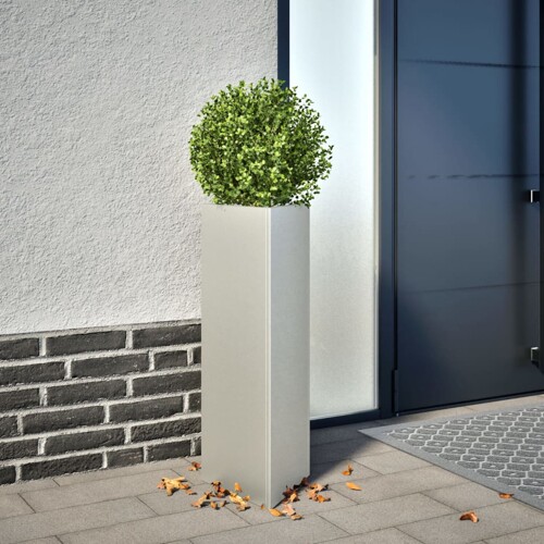 vidaXL Vrtne sadilice 2kom trokutasta 30x26x75cm od nehrđajućeg čelika
