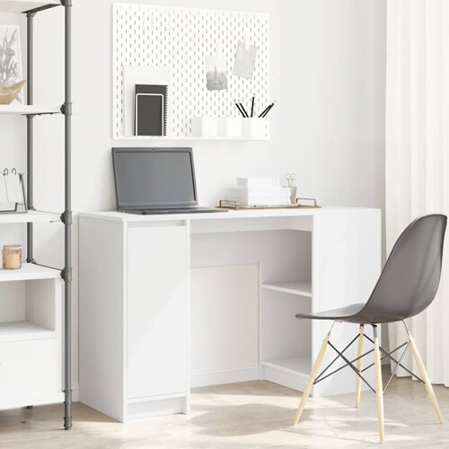 vidaXL Stol Bijeli 120x42x76 cm Konstruirano drvo