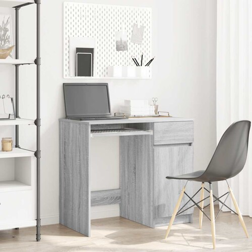 vidaXL Stol Sivi Sonoma 86x49x76 cm Konstruirano drvo