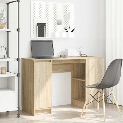 vidaXL Radni stol sonoma hrast 120x42x76 cm konstruirano drvo