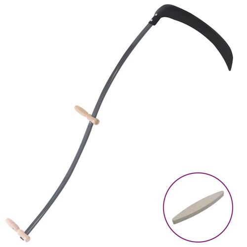 vidaXL Kosa s brusnim kamenom 145 cm