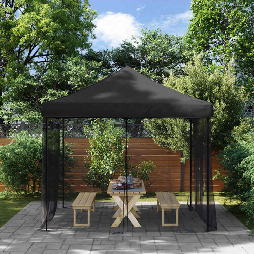 vidaXL Mreža protiv komaraca unutarnja/vanjska 156 crna 300x300x200 cm