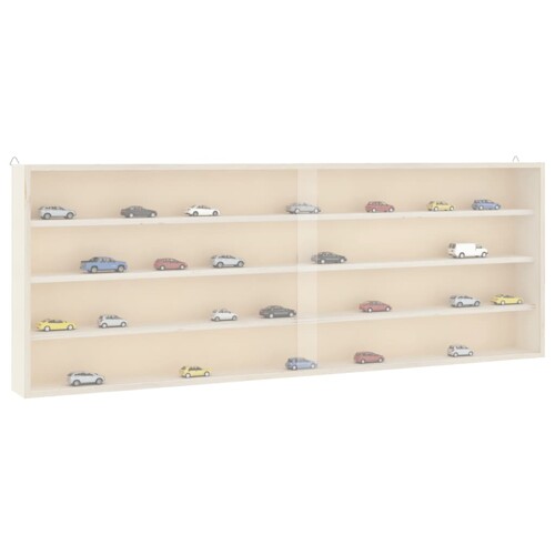 vidaXL Drvena kolekcionarska vitrina s vratima 100x8,5x37 cm