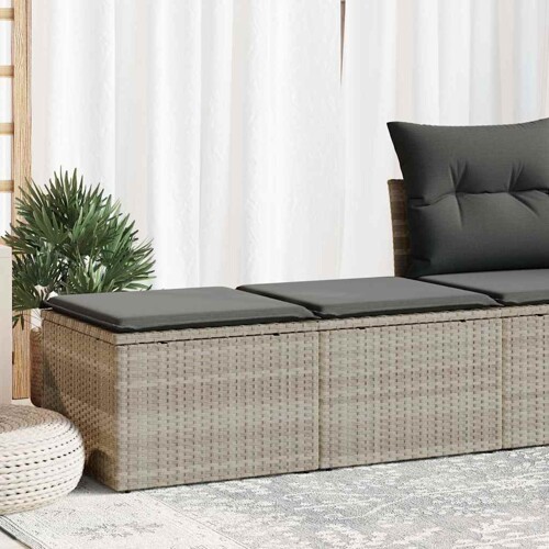 vidaXL 2-dijelni set vrtnih sofa s jastucima od poliratana i bagrem