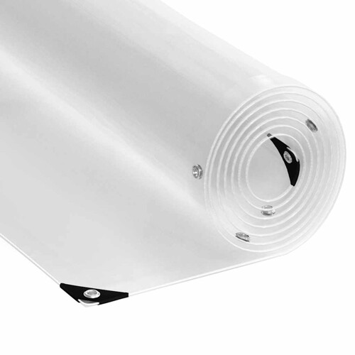 vidaXL Pokrivač za biljke s ušicama 3x6 m PVC