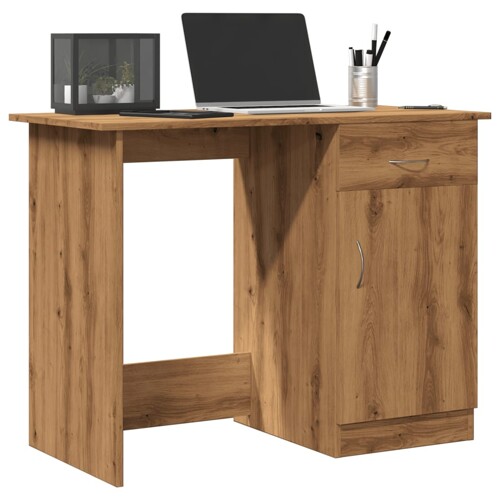 vidaXL Radni stol boja hrasta artisan 100x50x76 cm konstruirano drvo