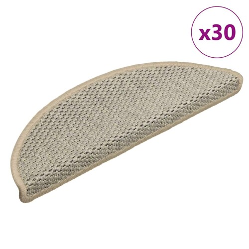 vidaXL Samoljepljivi otirači za stube 30 kom 56x17x3 cm svjetlosivi
