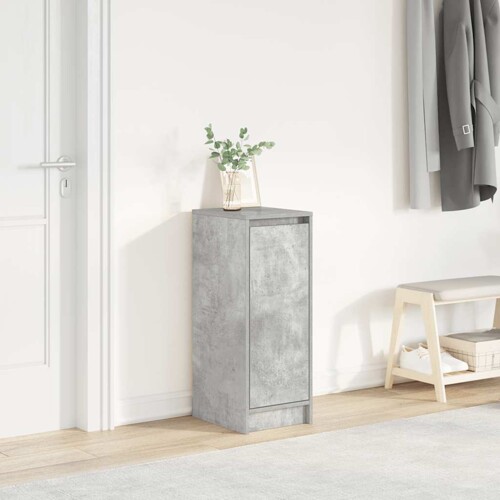 vidaXL Ormarić za cipele boja betona 29,5x34x76 cm konstruiranog drva