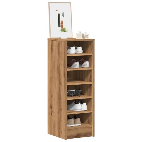vidaXL Ormarić za cipele Artisan hrast 32x35x92 cm izrađeno drvo