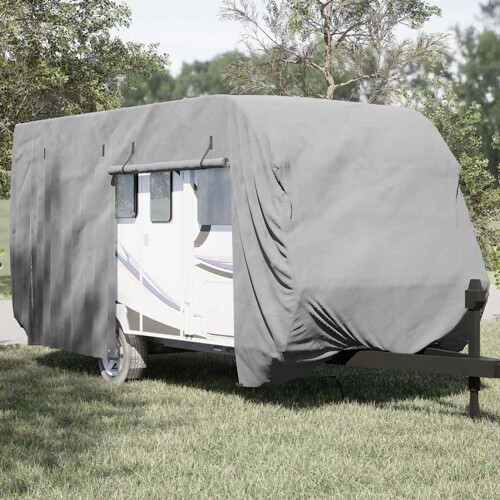 vidaXL Navlaka za karavan siva 670x250x220 cm netkana tkanina