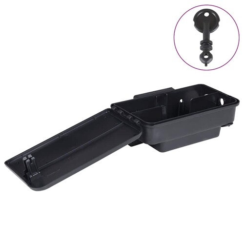 vidaXL Zamke za miševe 6 kom crne 22x12,5x7,5 cm