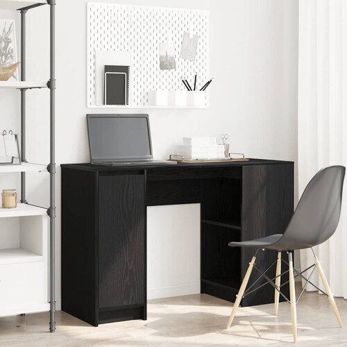 vidaXL Stol crni hrast 120x42x76 cm konstruirano drvo