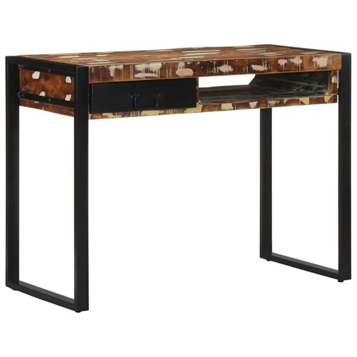 vidaXL Višebojni radni stol 100x50x75 cm Obrađeno puno drvo