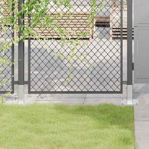 vidaXL Postolja za stupove kvadratna 4 kom 46x46 mm pocinčani čelik