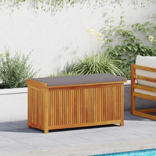 vidaXL Vanjska kutija za jastuke 113x50x60,5 cm masivno drvo bagrema