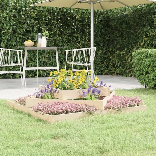 vidaXL Sadilica 112x112x27 cm od masivne borovine