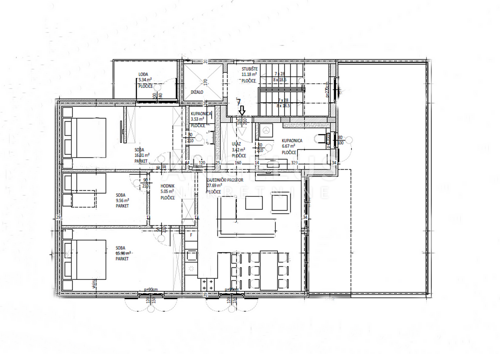 Dubrovnik, Solitudo – Prostrani trosobni penthouse s terasom